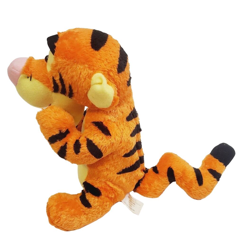 Disney Tug-In-Time Tigger Talking & Interactive Toy Infant 10" Orange & Black - Picture 2 of 8